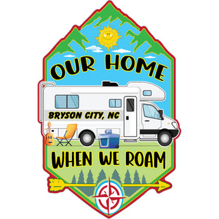 Bryson City  NC   Our Home Motor Home Sticker