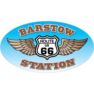 Route 66 Shield Wings Sticker