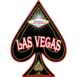 Las Vegas   Vertical Spade Sticker