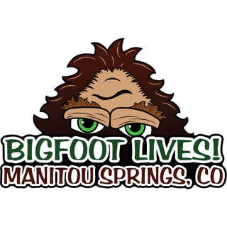 Manitou Springs  CO Bigfoot Lives Sticker