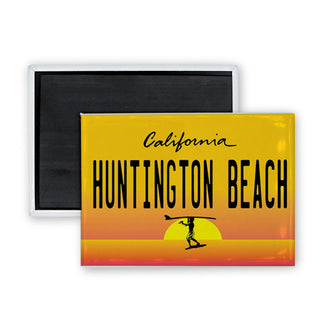 Huntington Beach  California   Endless Summer License Plate Rectangle Badge Magnet