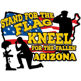Arizona Stand For The Flag Sticker