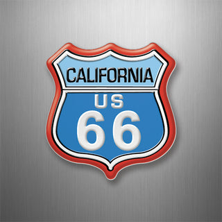 California   Route 66 Color Shield 3D Magnet