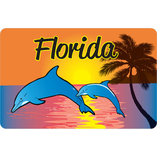 OK4 Florida Dolphin Sunset Sticker
