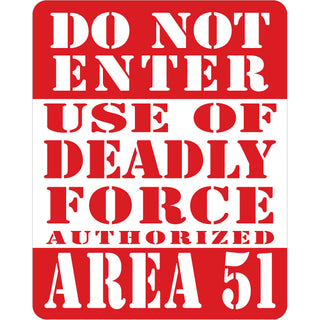 OK4 Do Not Enter Use of Deadly Force Sticker