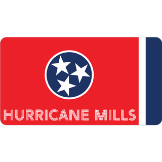 Hurricane Mills TN Tennessee Flag Sticker