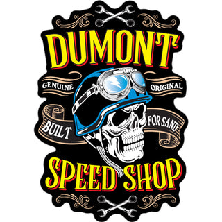 Dumont   Skull Speed shop Sticker
