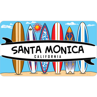 Santa Monica  CA 6 Surfboards (176 00176) Sticker