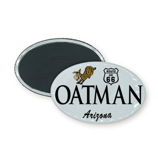 Oatman  Arizona   Donkey & Shield Euro Oval Oval Badge Magnet