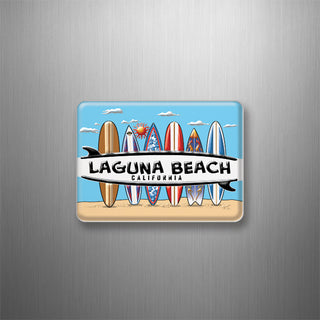 LAGUNA BEACH 6 SURFBOARDS 3D Magnet