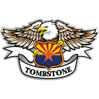Tombstone Eagle with Arizona Shield Sticker