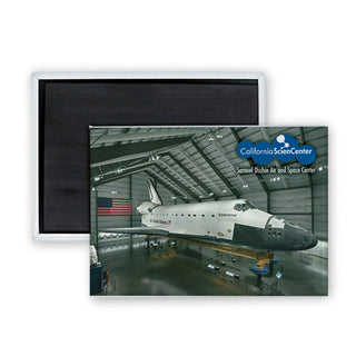 Endeavour Pavilion Space Shuttle Rectangle Badge Magnet