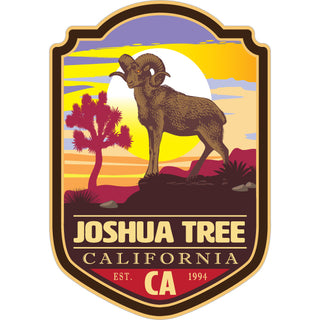 Joshua Tree  California   Desert Ram Silhouette Sticker