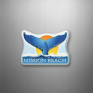 Mission Beach   Whale Tail 3D Magnet