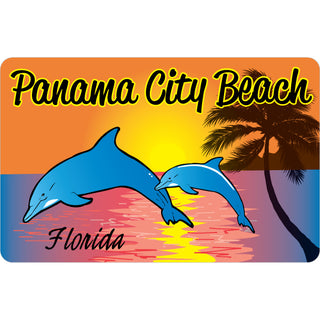 OK3 Panama City Beach Dolphin Sunset Sticker