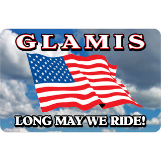 Glamis   Long May We Ride Flag Sticker