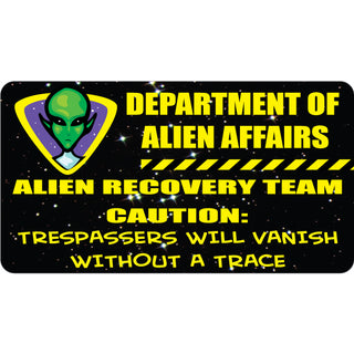 Alien Affairs Department Sticker