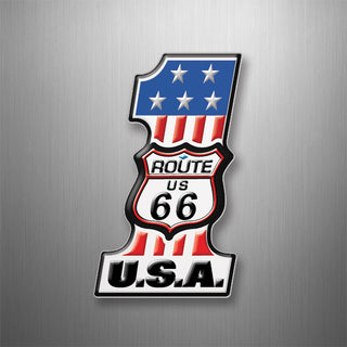 Route 66 USA Number 1 3D Magnet
