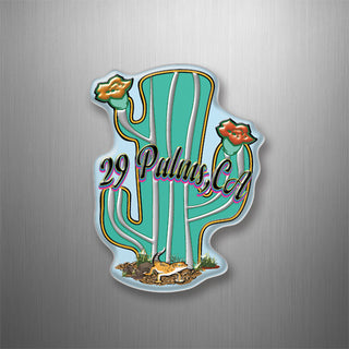Palms  CA   Flowering Cactus 3D Magnet
