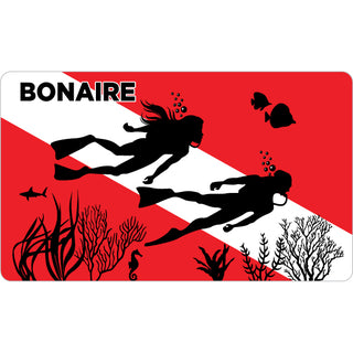 Bonaire   Divers Dive Flag Sticker