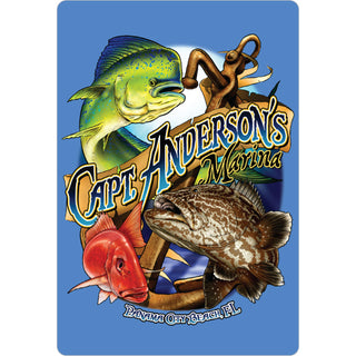Captain Andersons Marina Fish Sticker
