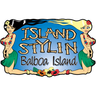 BALBOA ISLAND STYLIN HULA GIRLS Sticker