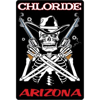 Chloride  AZ Skeleton Gunfighter Sticker
