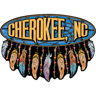 Cherokee  NC   Wide Dreamcatcher Sticker