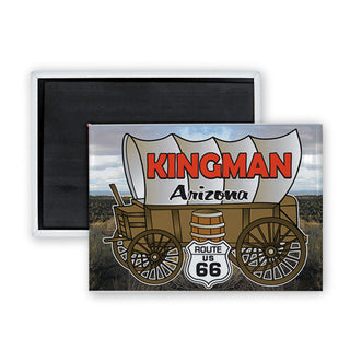 Kingman  Wagon Rectangle Badge Magnet