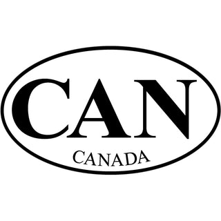 Canada CAN Euro Oval Sticker