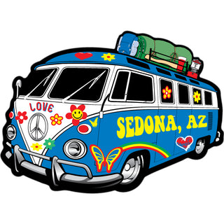 Sedona  AZ   Hippie Bus Camping Gear Sticker