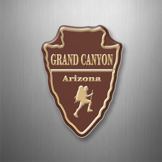 GRAND CANYON BROWN ARROWHEAD HIKER 3D Magnet