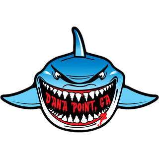 OK4 Dana Point  California Shark Front View Sticker