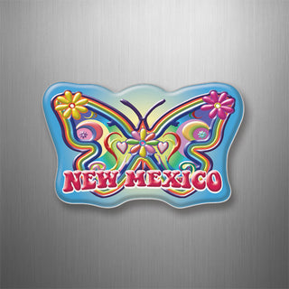 New Mexico Hippy Butterfly 3D Magnet