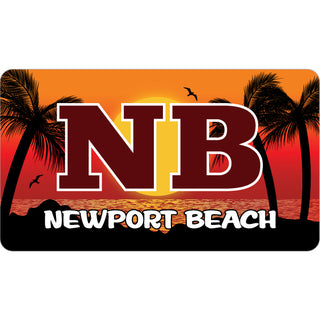 Newport Beach   Beach Sunset Sticker