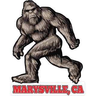 OK4 Marysville CA Bigfoot Angry Brown Sticker