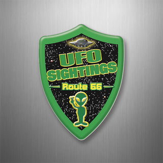 Route 66   UFO Sightings Shield 3D Magnet