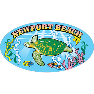 OK4 Newport Beach Turtle in the Sea (00094) Sticker