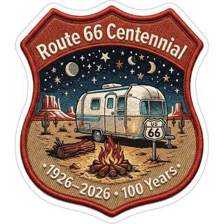 CAMPER DESERT NIGHT EMBROIDERED BADGE Sticker