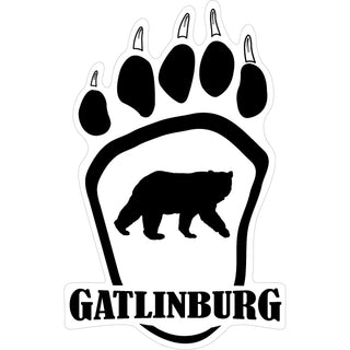 Gatlinburg   Bear Paw Sticker