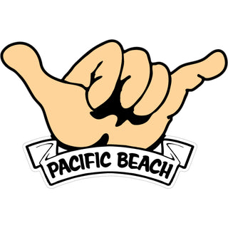 OK4 Pacific Beach  CA Hang Loose Hand (00172) Sticker