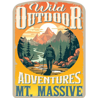 Mt Massive   Wild Outdoors Adventures Sticker
