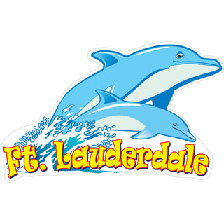Ft Lauderdale Jumping Dolphins Sticker