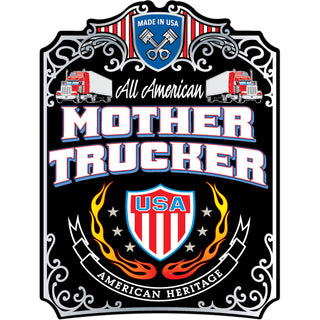 Novelty   Mother Trucker Sticker