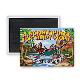 Parker Strip A Sunny Place For Shady Rectangle Badge Magnet