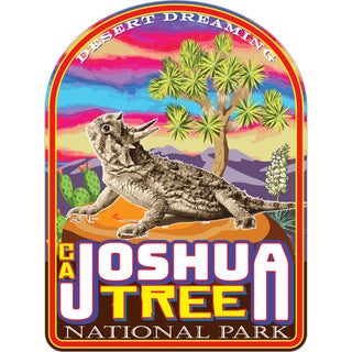 Joshua Tree CA Horny Toad Lizard Sticker