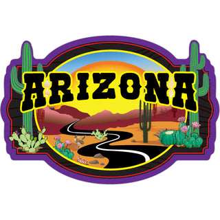 Arizona   Winding Desert Road Sticker