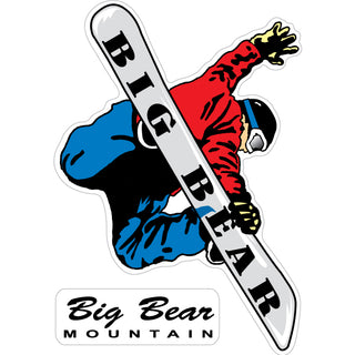 Big Bear CA Snowboarder Male Sticker