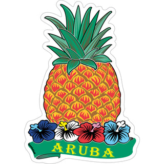 Aruba   Pineapple Vertical Sticker