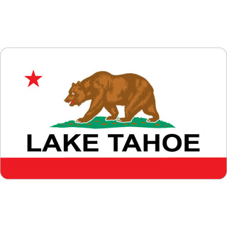 Lake Tahoe   California Flag Sticker